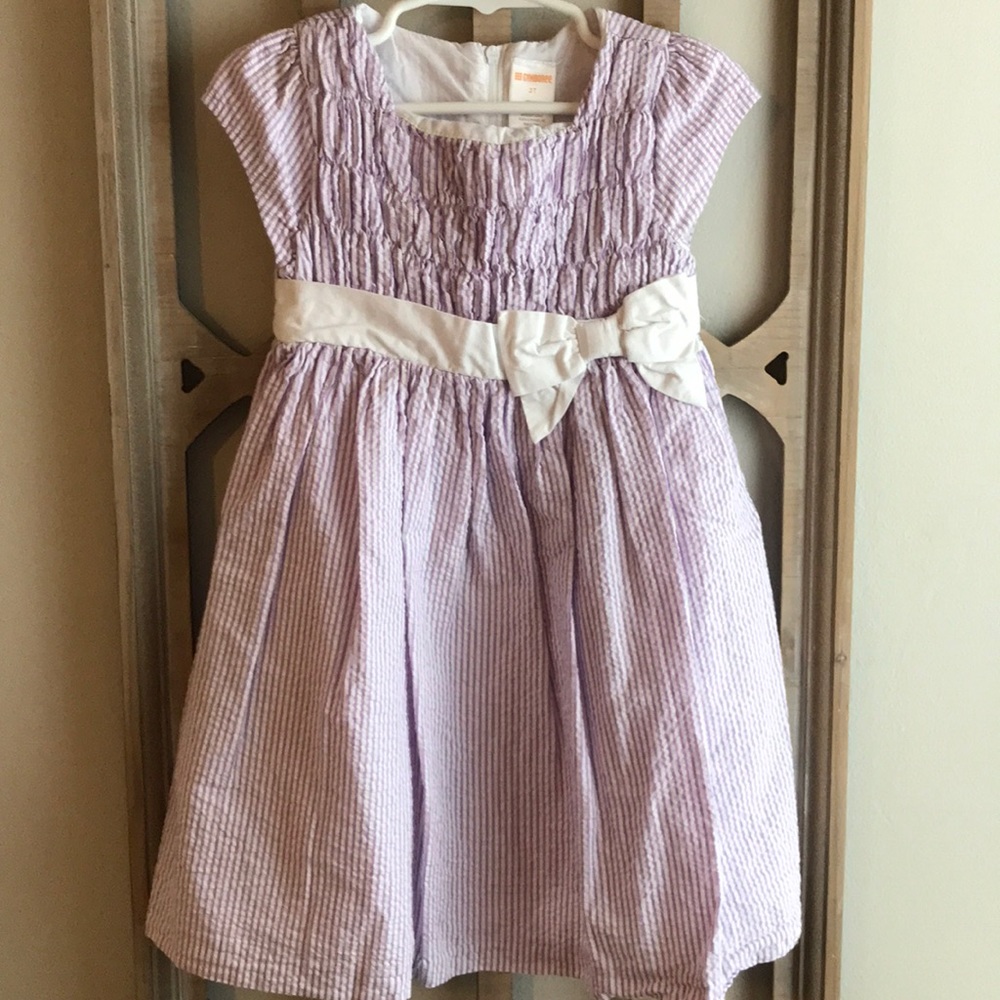 Gymboree 2T NWOT dress purple stripes